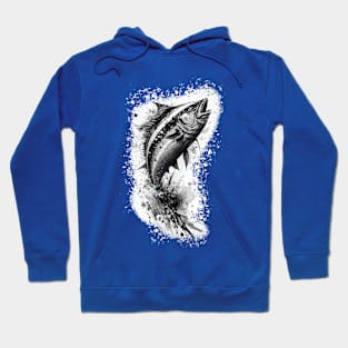 Big Eye Tuna India Ink Jumping Hoodie